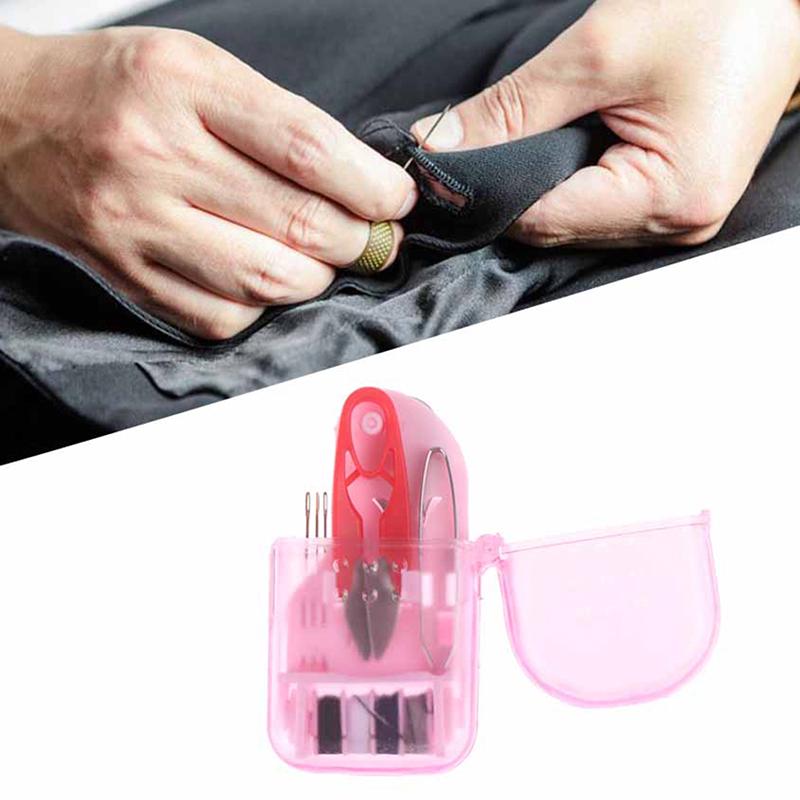 Home Travel Portable Mini Portable Sewing Kit Sewing Box Sewing Tool Box Needle