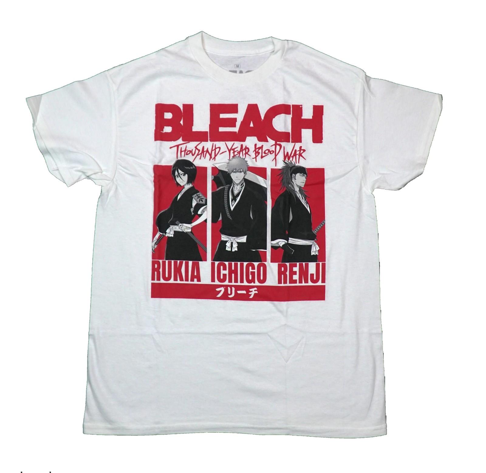 Bleach New Adult T-Shirt - Rukia,Ichigo and Renji Thousand-Year Blood War XXXL