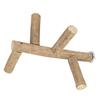 Wood Pet Parrot Perch Activity Standing Branches Toy Biting Playing Supply