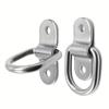 2/4Pcs D-Ring Fixing Rings Trailer Suitable for Van Truck Horse Box Boat Rope Car Fastener Clips, Hardware Accessories