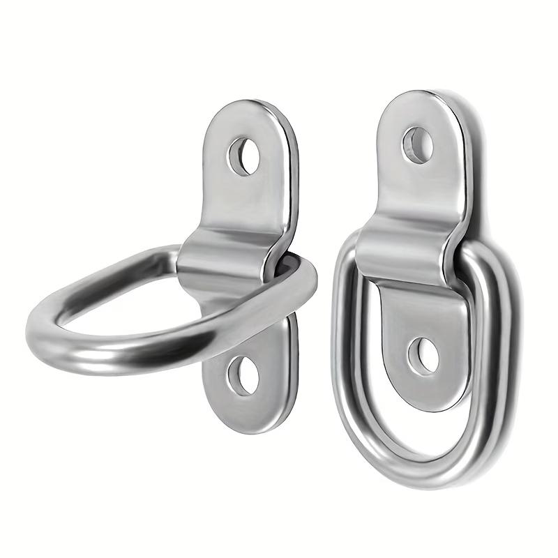 2/4Pcs D-Ring Fixing Rings Trailer Suitable for Van Truck Horse Box Boat Rope Car Fastener Clips, Hardware Accessories