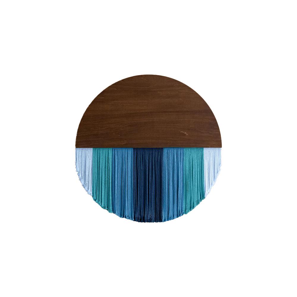 Handmade Round Retro Woven Wall Tapestry: Artful Decor for Living Room or Entrance