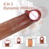 Thrusting Liquid Silicone Heating Dildos Silicone Realistic Big Dildos Vibrator for Women Men 8.7 Inch