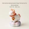 Crystalline Glazed Ceramic Horse Spinner Toy Ornament for Desktop and Car Decoration