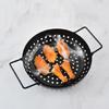 BBQ-Grillschale mit perforiertem Boden für Kochgeschirr Camping Fisch Gemüse Garnelen