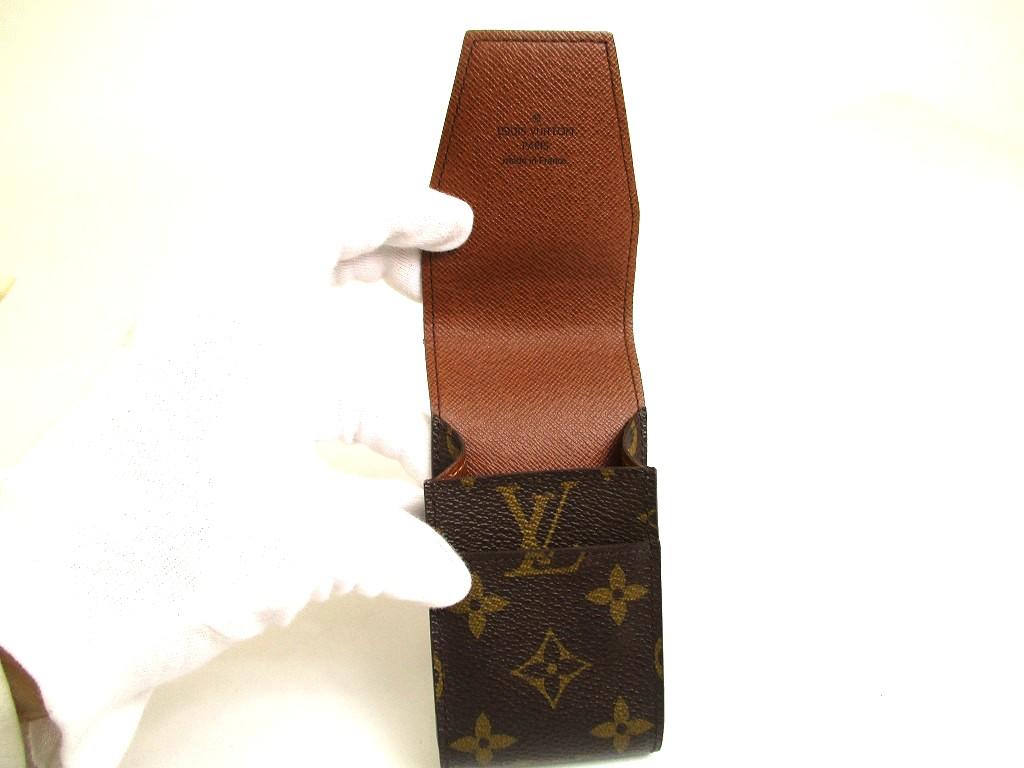 Authentic LOUIS VUITTON Monogram Leather Brown Cigarette Cases #a953  Refurbished