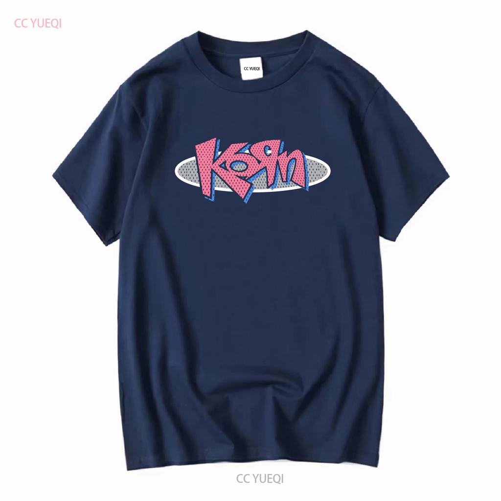 Vintage lata 90. Koszulka zespołu Nu Metal Korn Giant Metka Rozmiar XL 1996 Czarny vintage Wypłukana Wygodna męska moda Rozciągliwy Casual