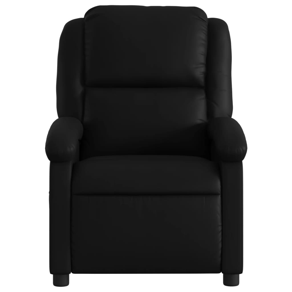 Massage Relax Chair Synthetic Leather Black