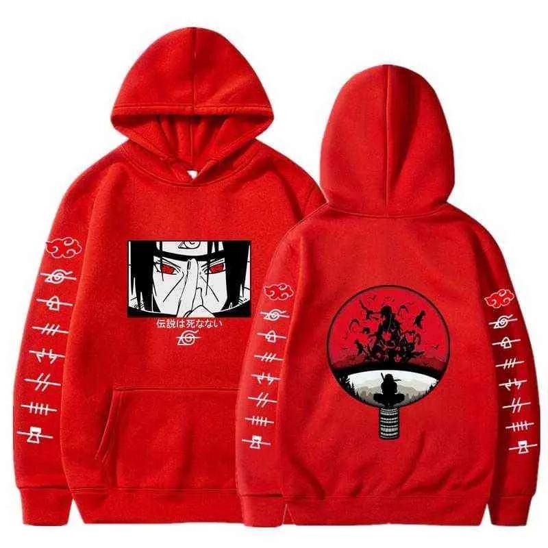 Itachi bluza z kapturem bluza anime Uzumaki Akatsuki Sakura Kakashi Sasuke Hinata Hyuga bluzy w stylu harajuku mężczyźni kobiety ubrania