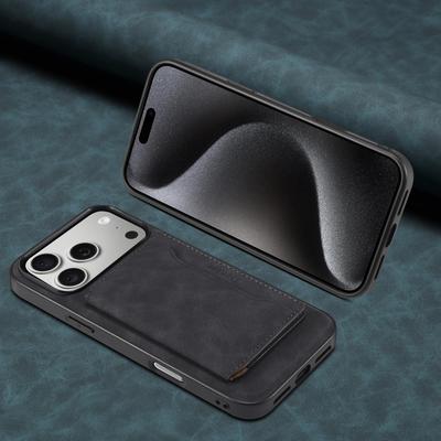 Magnetic Wireless Charging Detachable Leather Case for iPhone 17 Pro Max Air 16 15 14 Plus 13 12 Card Slot Holder Wallet Cover