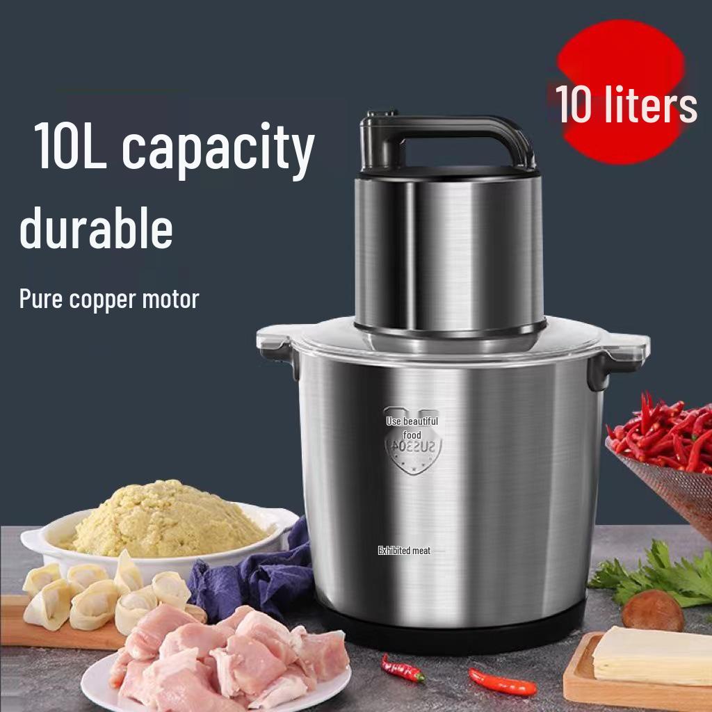 Multifunctional Electric Food Processor: Large Capacity Meat Grinder & Vegetable Chopper