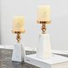 Elegant Black Gold Candelabra Decorative Piece European Style for Restaurant Hotel Living Room Decoration Miniature Model