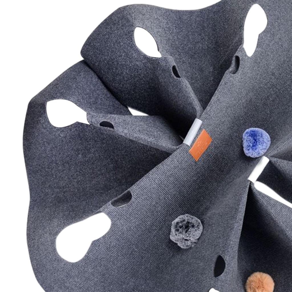 Katzen-Aktivitäts-Spielmatte Tunnelbett Interaktives Spielzeug Waschbares Kissen Schlafen Warm Atmungsaktiv