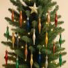 8pcs 9cm Christmas Ball Pendants Plastic Merry Christmas Decor Xmas Spheres Ornaments  Kid Gift