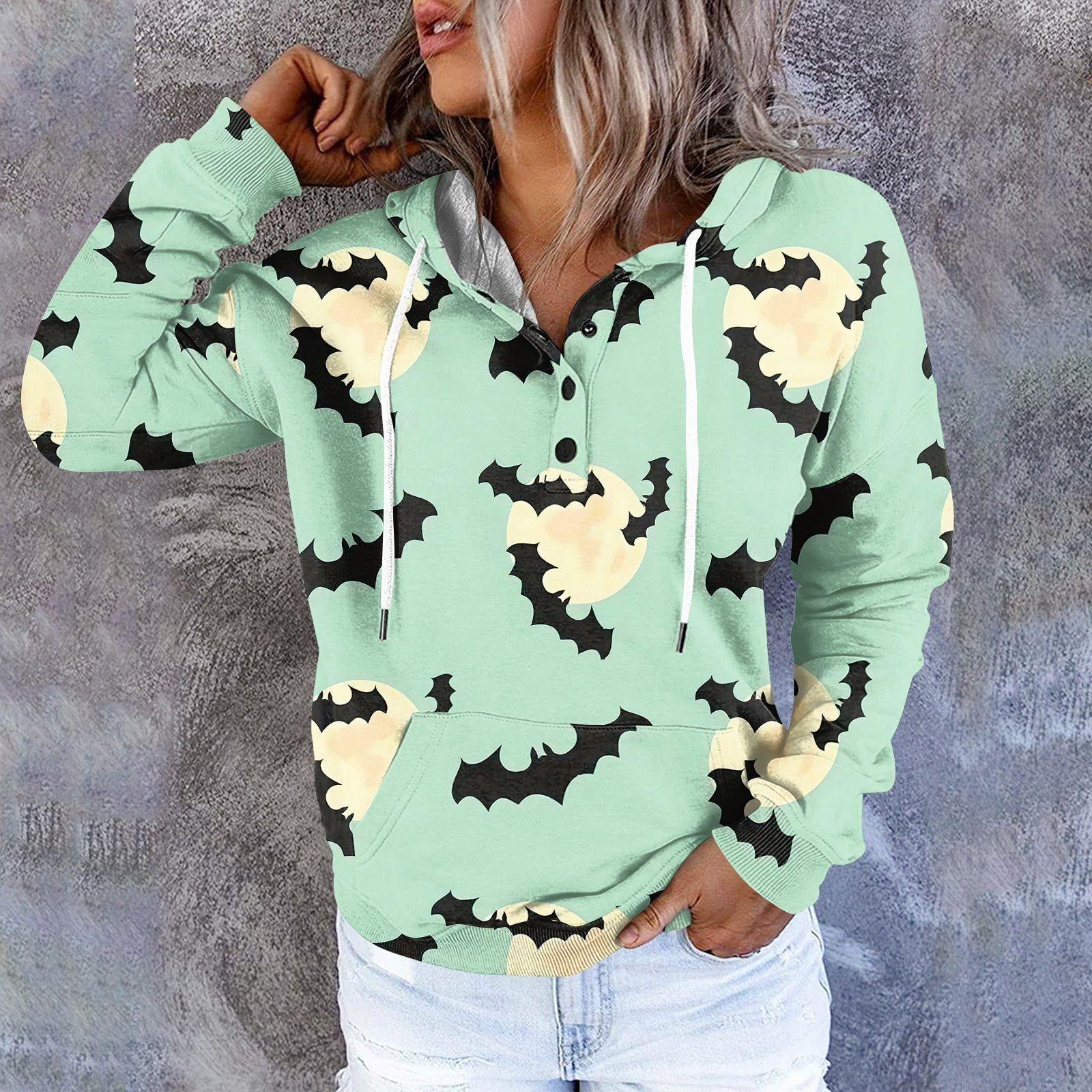 

Женские повседневные модные пуловеры с длинными рукавами и принтом, толстовки с капюшоном M