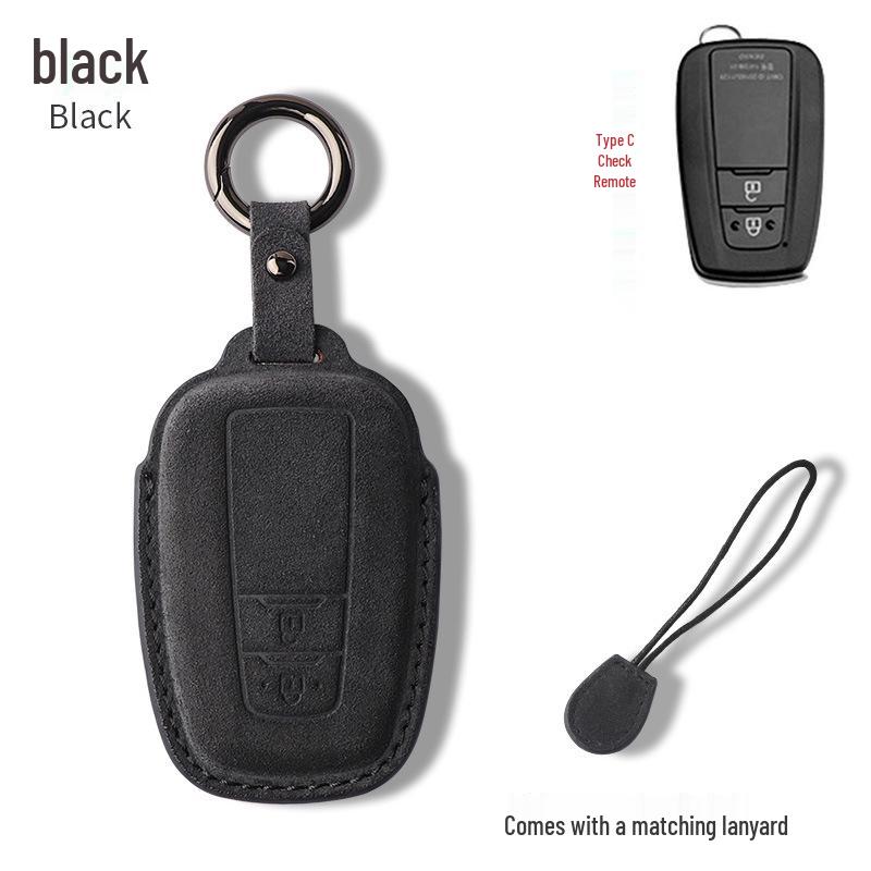 Toyota Corolla Suede & Leather Key Case for Avalon, Camry, Levin, RAV4, Highlander