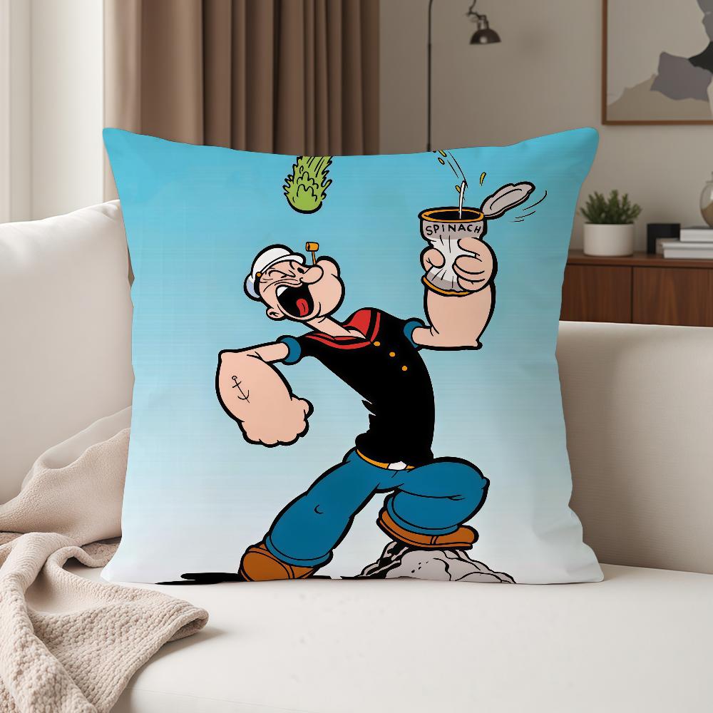 Cartoon Cute PPopeye Pillow Case Suitable For Bedrooms Living Rooms Cars Home Decoration