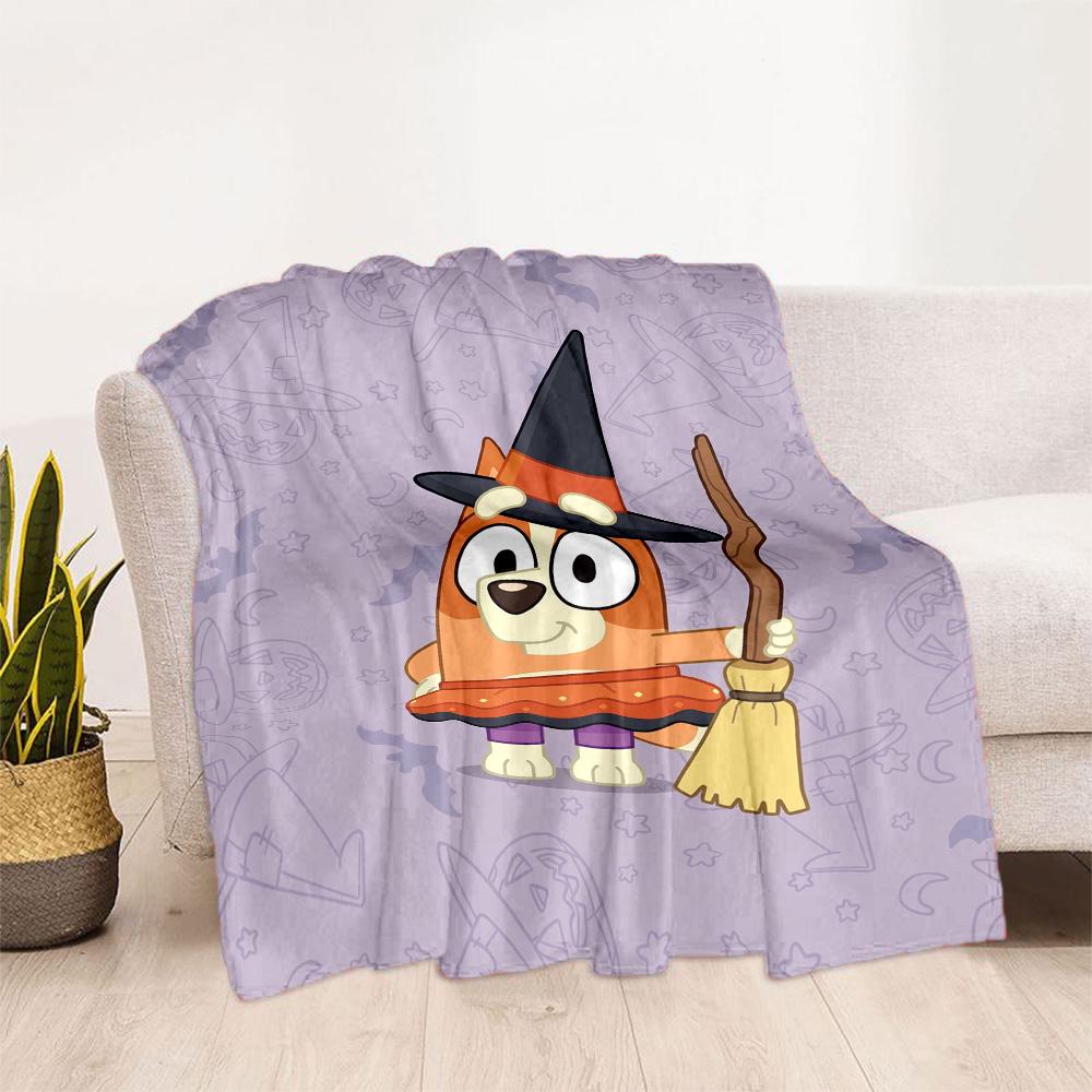 Bluey Bingo Adventure Blanket Soft & Cozy Perfect for Sofa Bed Office Chair for All Occasions Digital Print Birthday Christmas Gift Blanket