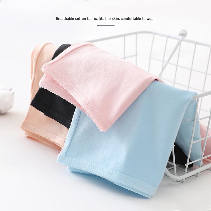 Langsha Women's 4-Pack Cotton Mid-Waist Briefs