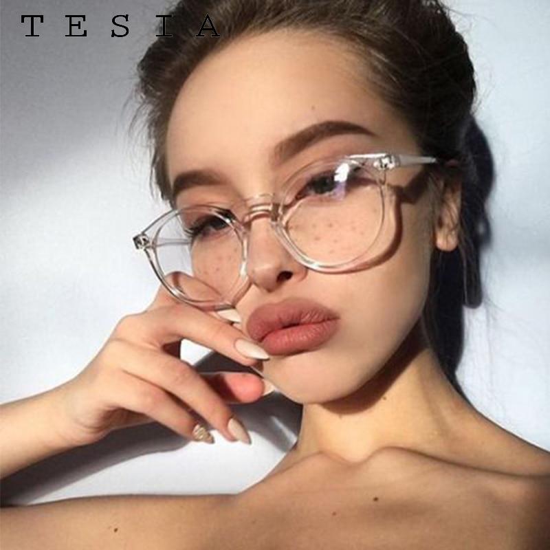 Vintage Round Clear Glasses Women Transparent Lens Glasses Frame Ladies Optical Eyeglasses Frame Men Unisex Gift EMA