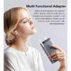 2/4PCS USB-C Type-C to 3.5mm Black Audio earphone adapters USB Type-C to 3.5mm female headphone jack adapter 3