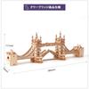 ROLIFE 3D Wooden Tower Bridge for Children and with Illustrated Ages Button Battery Sold Educational Wood DIY Decorative No Special Tools No