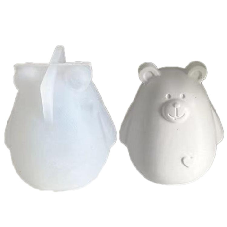 Bear Candle Mold Epoxy Resin Molds Aromatherapy Mold Animal Decorations Mould 1