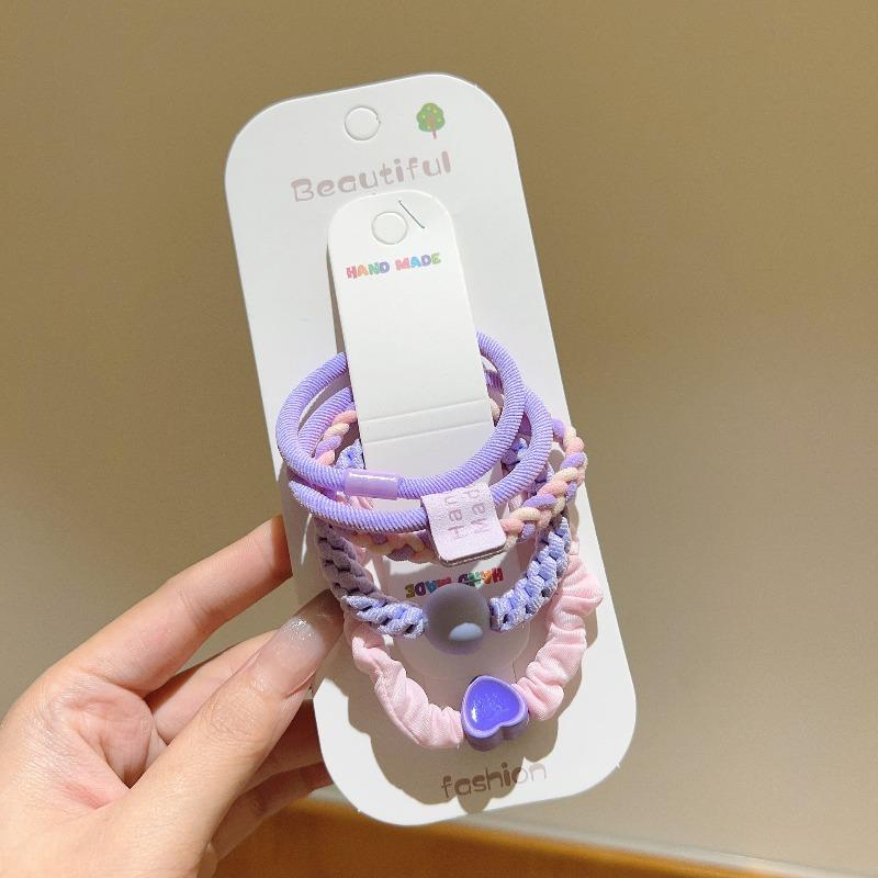 High-end Feel  Elastic and Durable  Thick Hair Tie Versatile Ponytail Hair Band  Hair Tie Women's Hair Tie  Leather Band  Leather Cover  Headwear