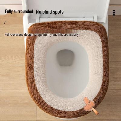 Full-Wrap Thickened Toilet Seat Cushion for All Seasons