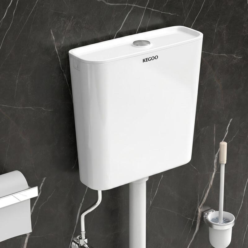 KEGOO K7032 No-Drill Squat Toilet Flushing Tank
