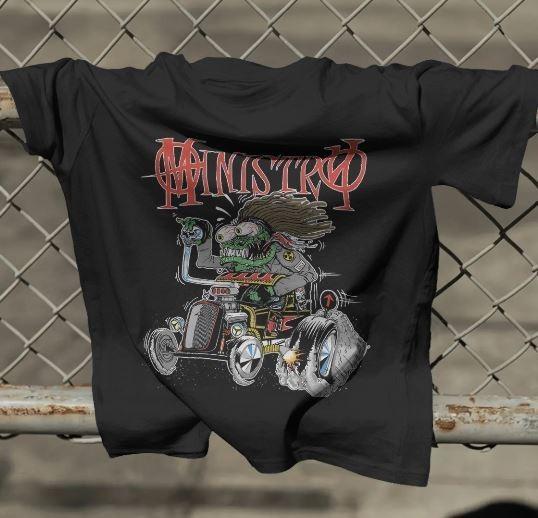 MINISTRY HOT ROD T SHIRT M