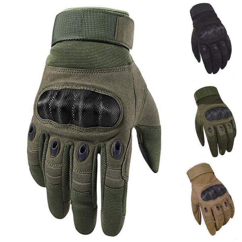 Tactical Army Military Gloves Combat Airsoft Hard Knuckle Full Finger Gloves