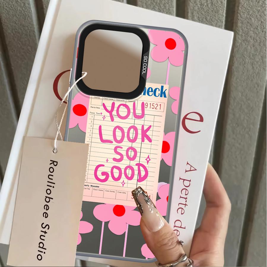 Back Phone Cover Case for Xiaomi Poco F4 X5 X3 NFC F3 GT C51 C50 X3 Pro Creative Text You Look So Good