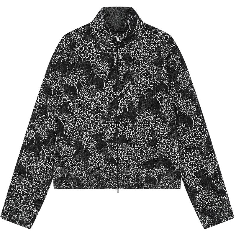 JNBY High-Collar Wool Blend Knit Cardigan XL