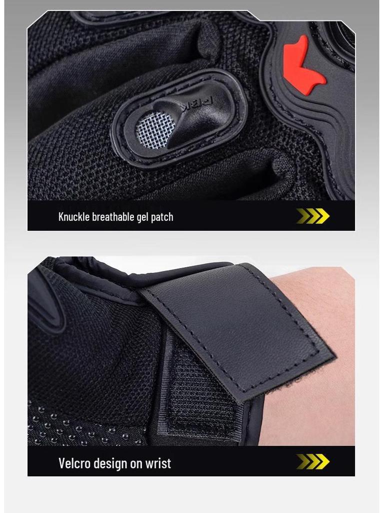 Breathable Motorcycle Gloves: Half & Full-Finger, Anti-Fall, Sun Protection for Summer Riding
