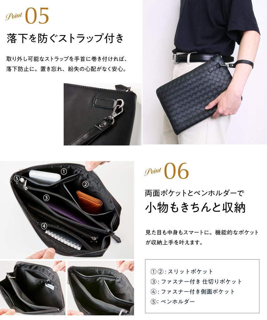 Clutch Second Designed by Top Stylists and Charismatic Formal PU Leather for Men and Perfect for and More [STREAM] Bag, Bag, L-Shaped Zipper, Buyers,