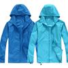 Damen Herren Einfarbig Schnelltrocknend Lässige Outdoorjacke Wasserdicht Winddicht Sonnenschutz Sportmantel zum Joggen