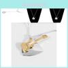 Fashionable Creative Music Guitar Pendant Necklace For Women In Elegant Alloy Design