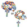 Cartoon Jesus Rosary Necklace Holy Catholic Jewelry Home Bedroom Decoration