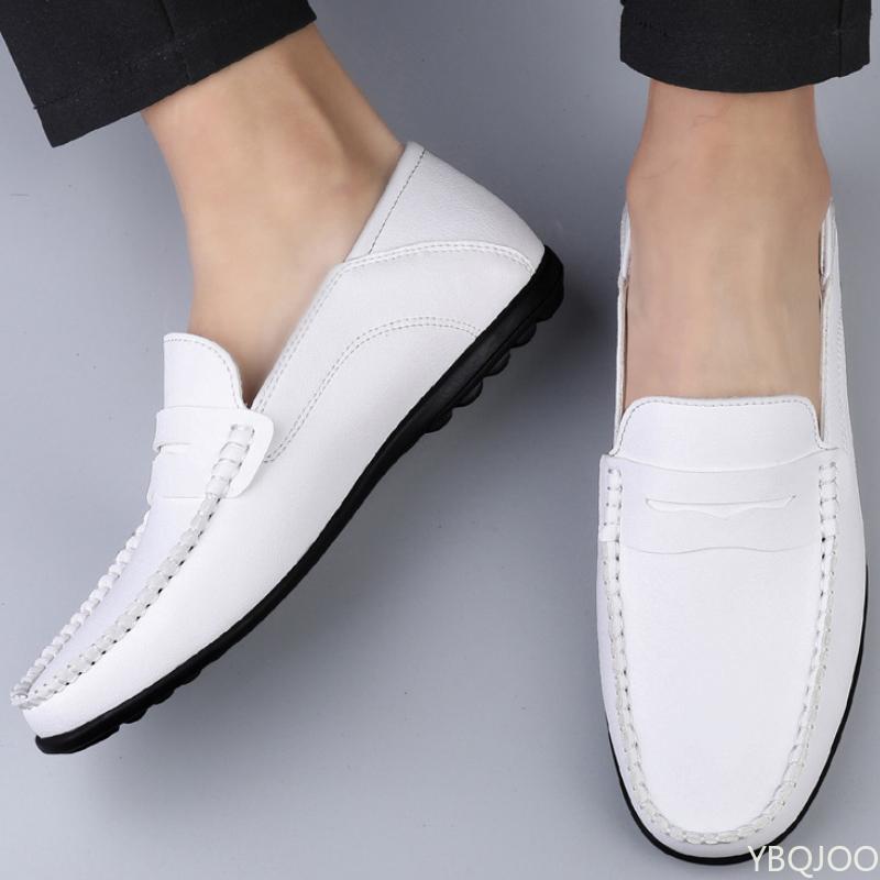 Fashion Trendy Men's Flat Sole Single Shoe New Lazy Commuting Set Foot Low Top Soft Sole Soft Surface Casual Shoes Zapatos De Hombre