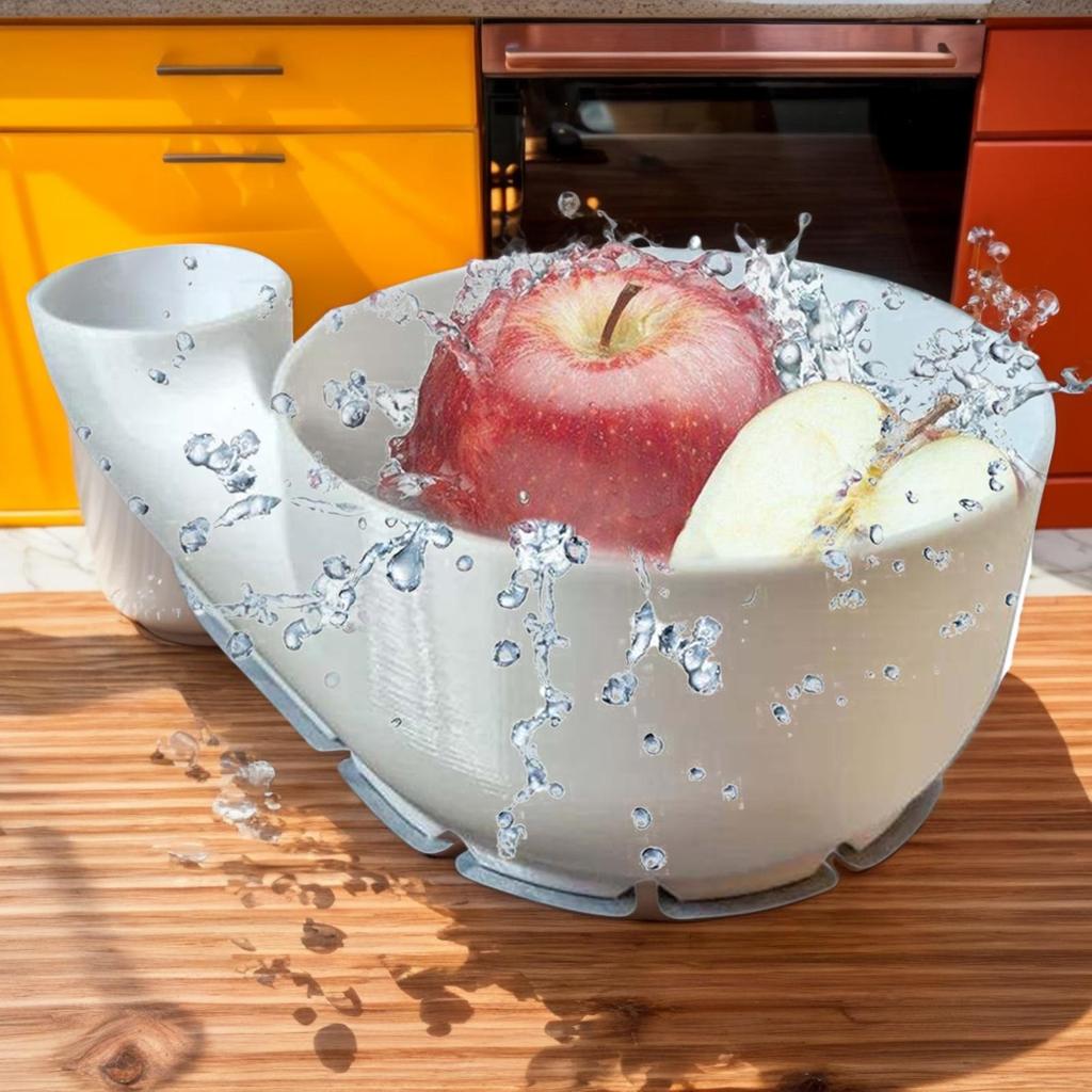 Automatic Vegetable & Fruit Washer Vegetable Washer Fruit Wash Bowl 3D Printing Food Washing Spinner Automatic Cleaning Machine