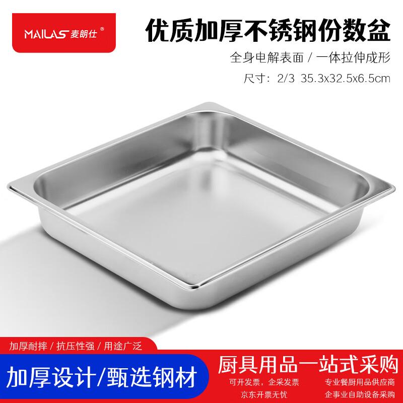 Mailangshi 201 Stainless Steel Buffet Portion Pan