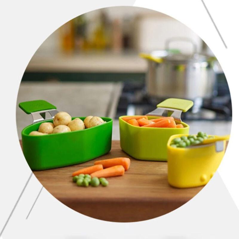 3pcs Saucepan Divider Steamer Basket Triple Divider Set Nest Cooking Strainers