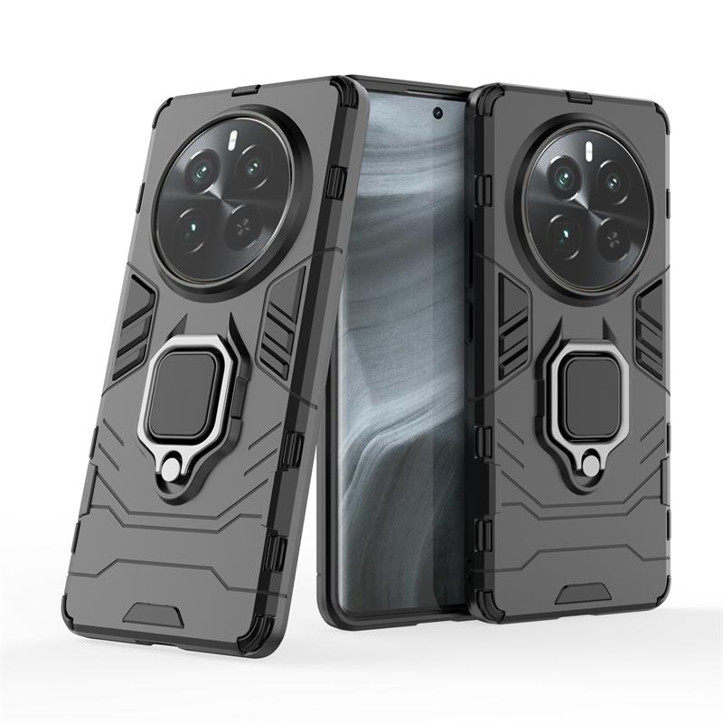 Phone Case For OPPO Realme 12X Cover Realme 12X Capas Shockproof Phone Bumper Holder Ring Magnetic Armor Case Realme 12X Fundas