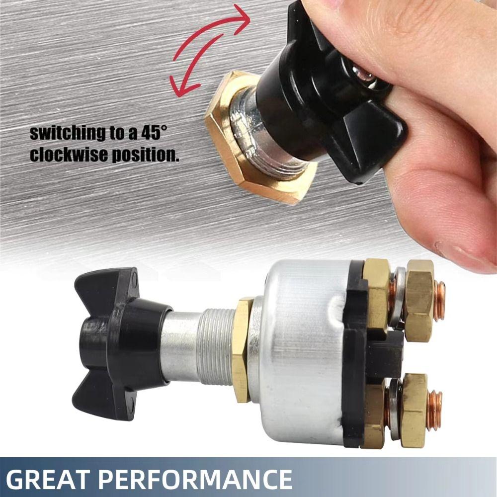 Rotary Type Battery Kill Switch Disconnect Function Cut Off Switch Rotary Switch  Auto Truck Use