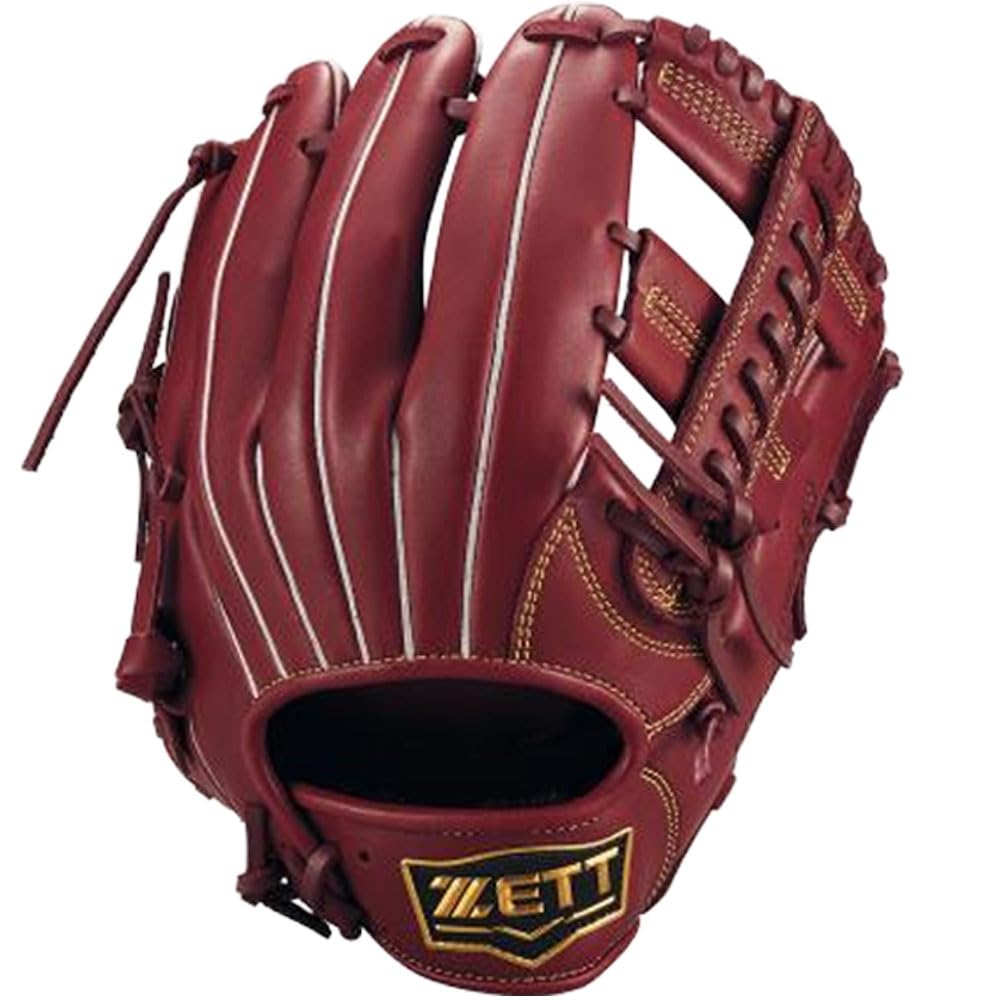 

ZETT Soft Steer Baseball Bordeaux Brown Size 4 All-Around Glove, (4000), (BRGB35520F)