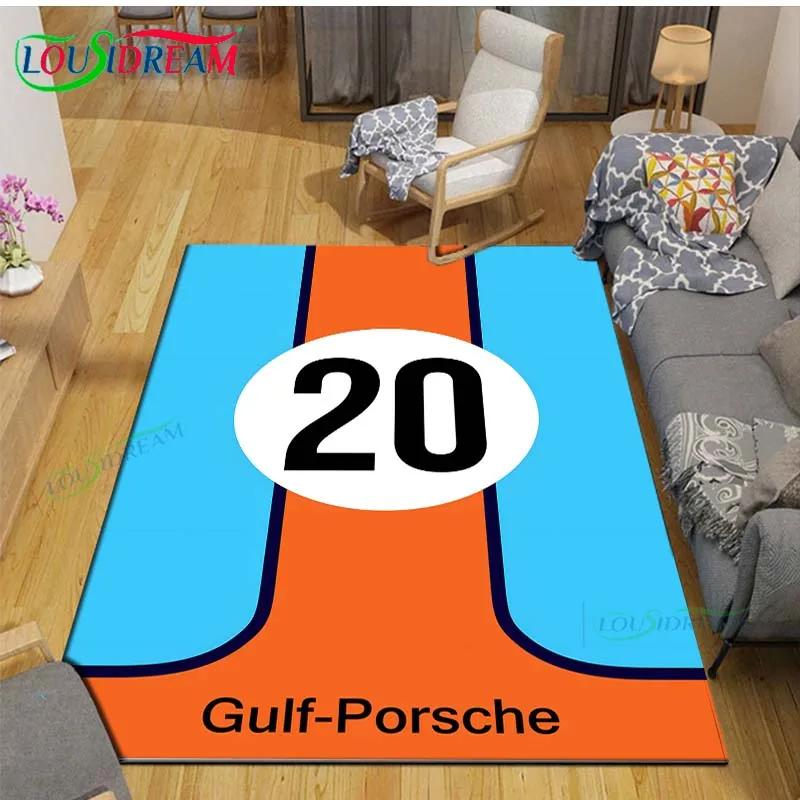 Alfombras de Moda Digitalmente Impresas G-Gulf Racing para Sala de Estar Alfombra de Área Antideslizante Alfombrillas para Habitación Infantil Esterilla de Yoga Alfombra Grande Decoración