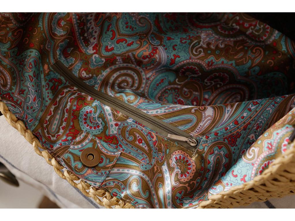 Women's Casual Minimalist Woven Bag - Everyday Shoulder Bag for Summer & Beach