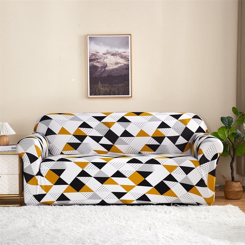 Stretch Milk Silk Printed All Inclusive Universal Sofa Cover Sofa Cover