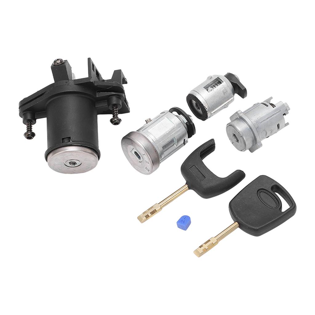 Ignition Starter Switch Door Lock Cyclinder Set 2S61 A22050 BM Replacement for Ford Fiesta MK5 Fusion